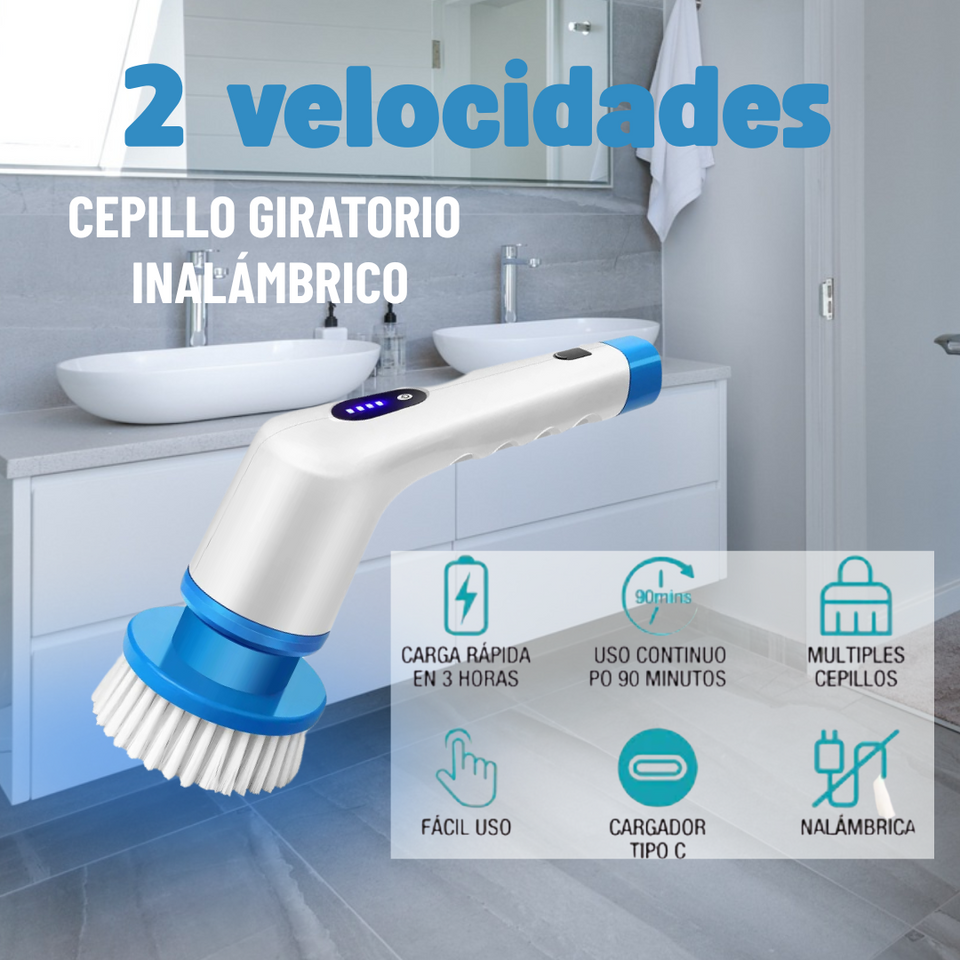 CEPILLO ELÉCTRICO DE LIMPIEZA MULTIUSOS