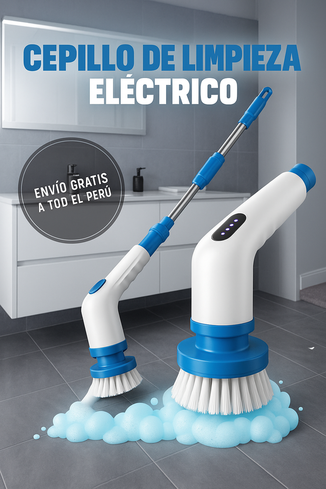 CEPILLO ELÉCTRICO DE LIMPIEZA MULTIUSOS